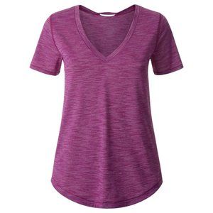 Lululemon Slub V Neck Tee in Regal Plum
